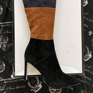 nine west toprank colorblock boots